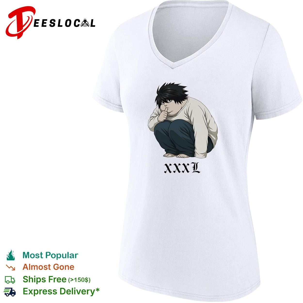 Chubby L Lawliet XXXL meme shirt
