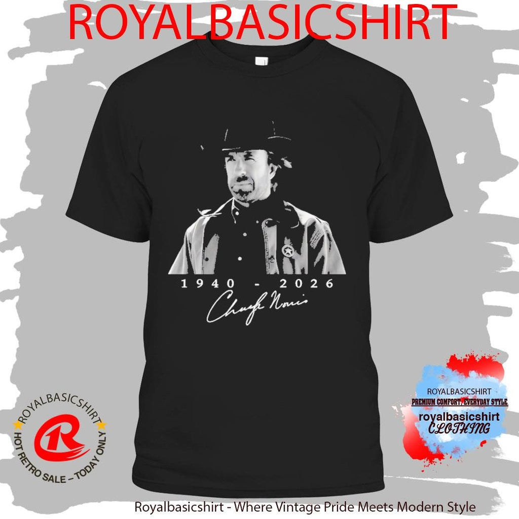 Chuck Norris 19402026 Rest In Peace Tribute Shirt