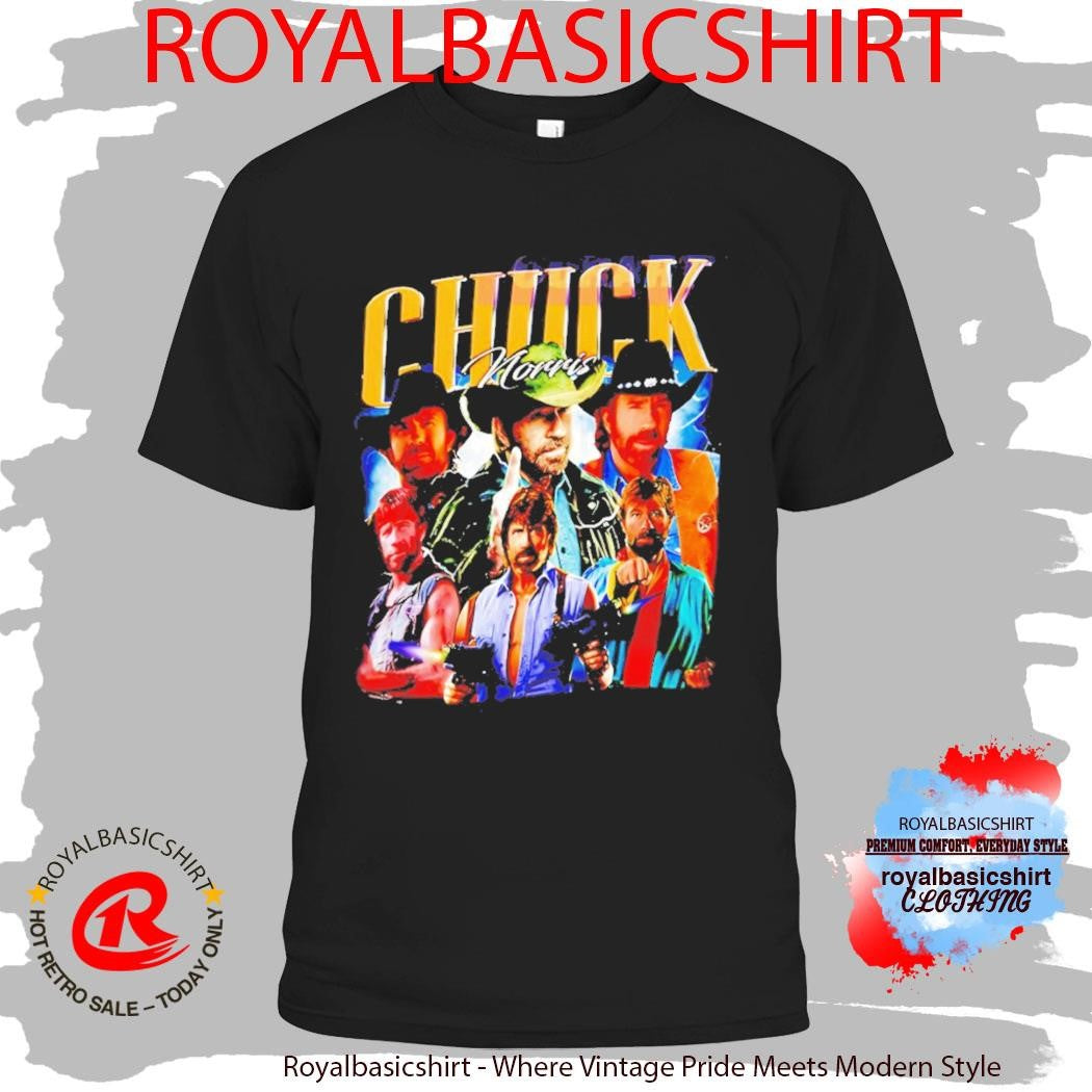 Chuck Norris Actor Movie Television Series Vintage Retro Bootleg Graphic Shirt