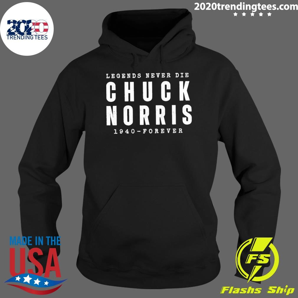 Chuck Norris Legends Never Die 1940-forever Shirt