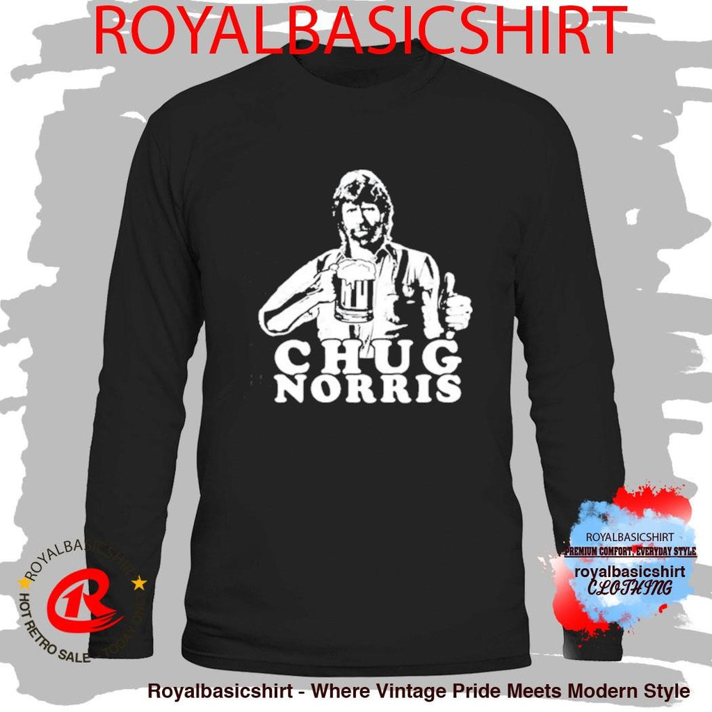 Chug Norris Cool Drinking Beer Shirt