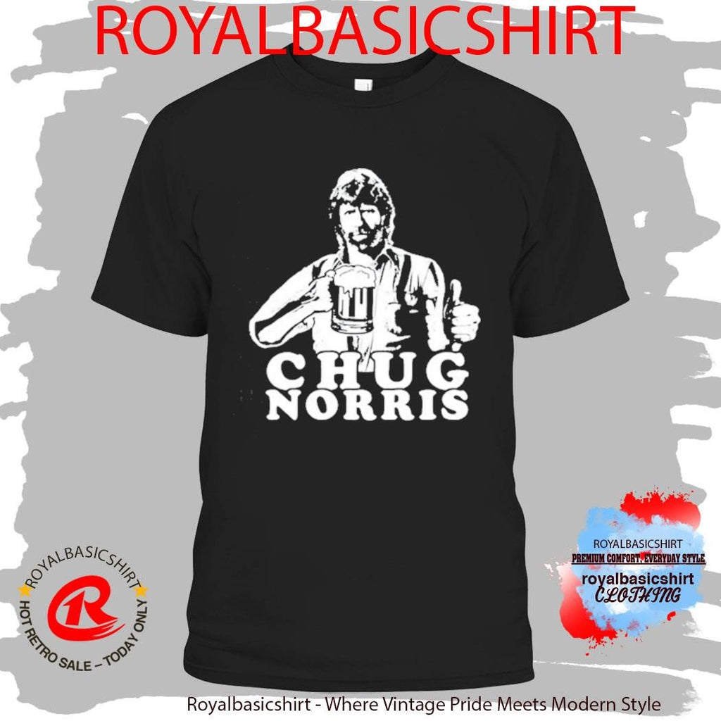 Chug Norris Cool Drinking Beer Shirt