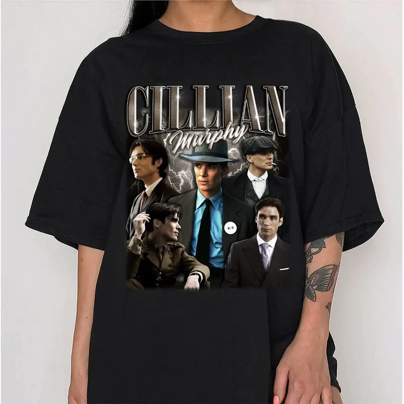Cillian Murphy Vintage Shirt, Cillian Murphy Graphic T Shirt, Retro 90s Fans Homage T Shirt, Cillian Murphy Sweatshirt,...