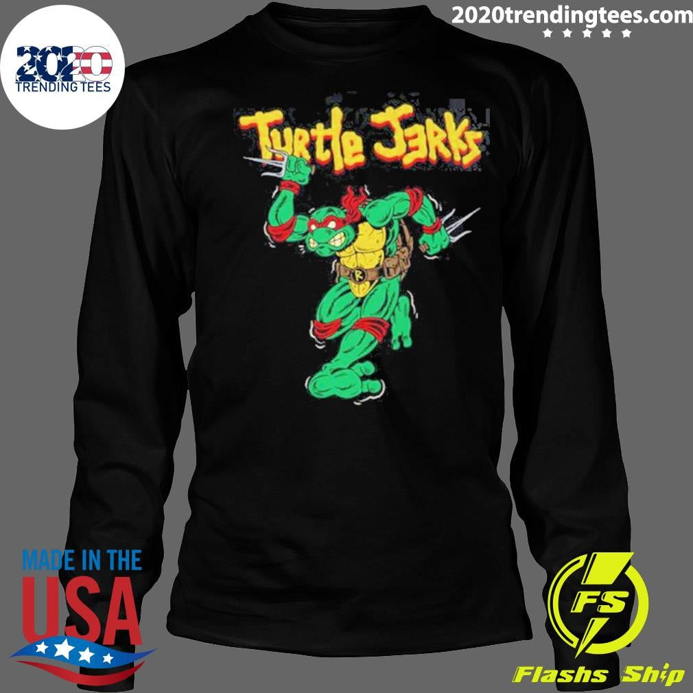 Circle Jerks X Teenage Mutant Ninja Turtles TMNT Skank Man Raphael Turtle Jerks Shirt