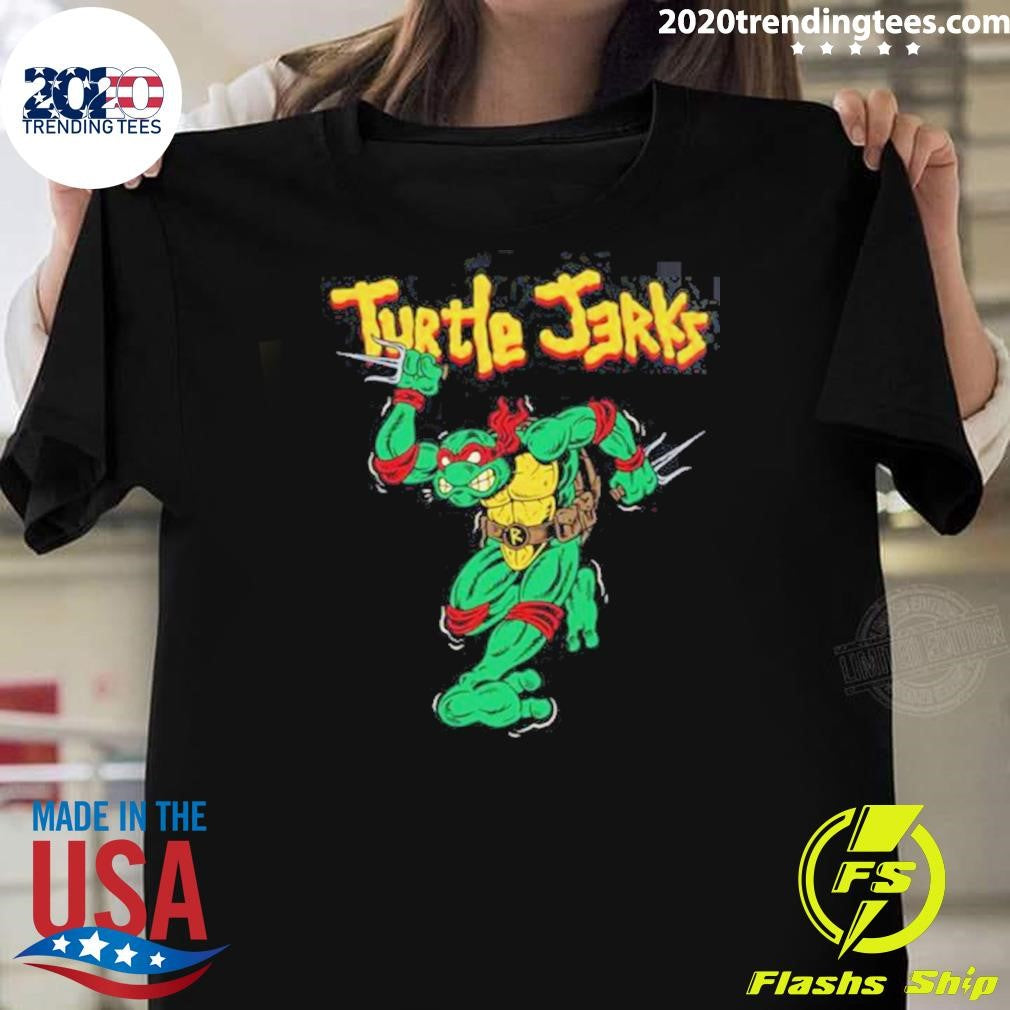 Circle Jerks X Teenage Mutant Ninja Turtles TMNT Skank Man Raphael Turtle Jerks Shirt