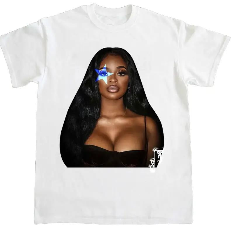 City Girl T-Shirt JT Hip Hop Graphic Star Tee Cotton Fabric Top Womenswear Hoodie, Sweatshirt | PrintMintTees.com