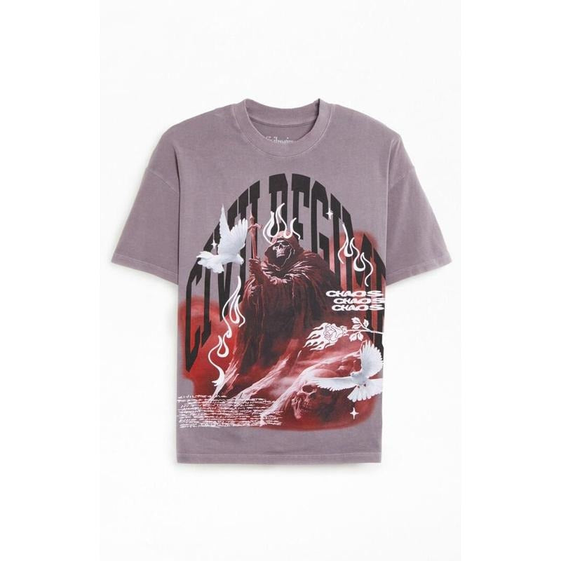 Civil Men's Mount Chaos American Classic T-Shirt - Multicolor Hoodie, Sweatshirt | PrintMintTees.com