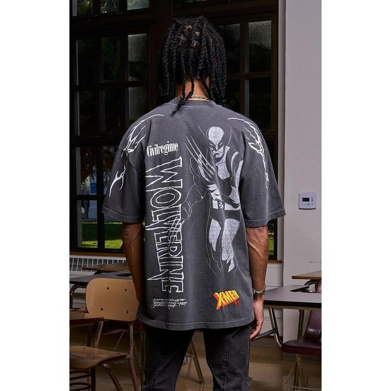 Civil Men's x X-Men '97 Wolverine T-Shirt - Multicolor Hoodie Sweatshirt | PrintMintTees.com