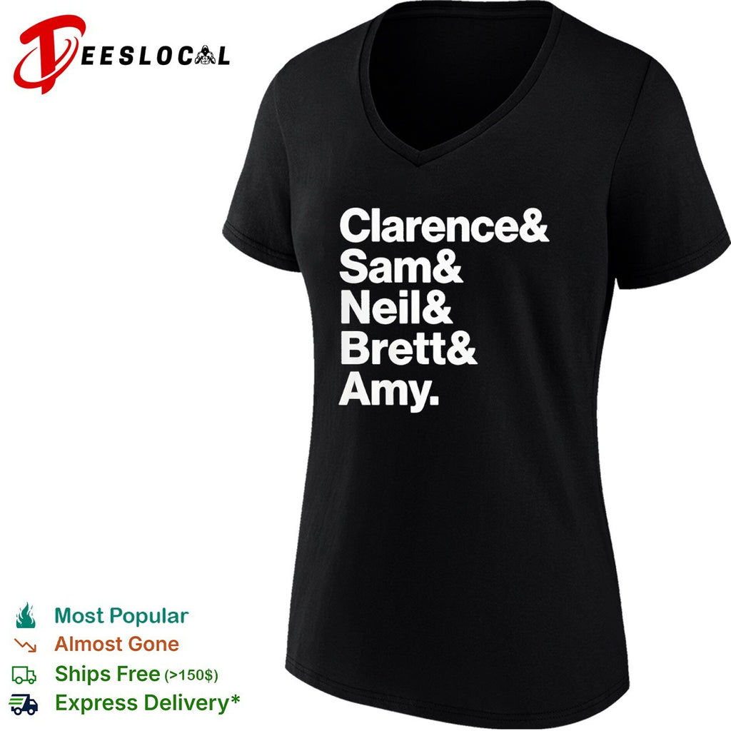Clarence Sam Neil Brett and Amy shirt