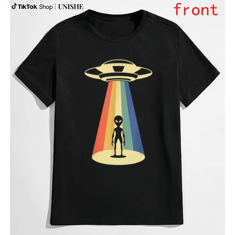 Classic 100% Cotton UFO Abduction Alien Lover Vintage T-Shirt Hoodie Sweatshirt | PrintMintTees.com