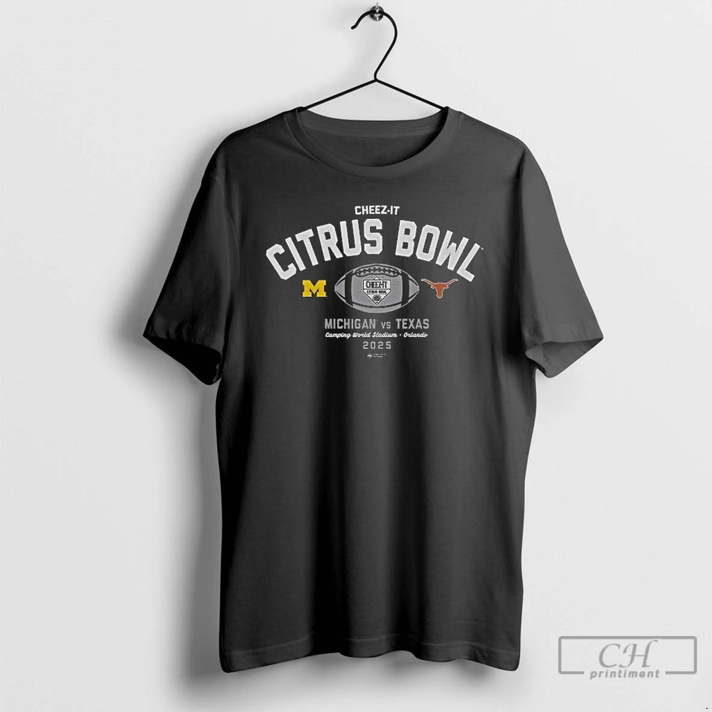 Classic 2025 Cheez It Citrus Bowl Michigan Wolverines Vs Texas Longhorns Camping World Stadium Orlando T-Shirts, Hoodie,...