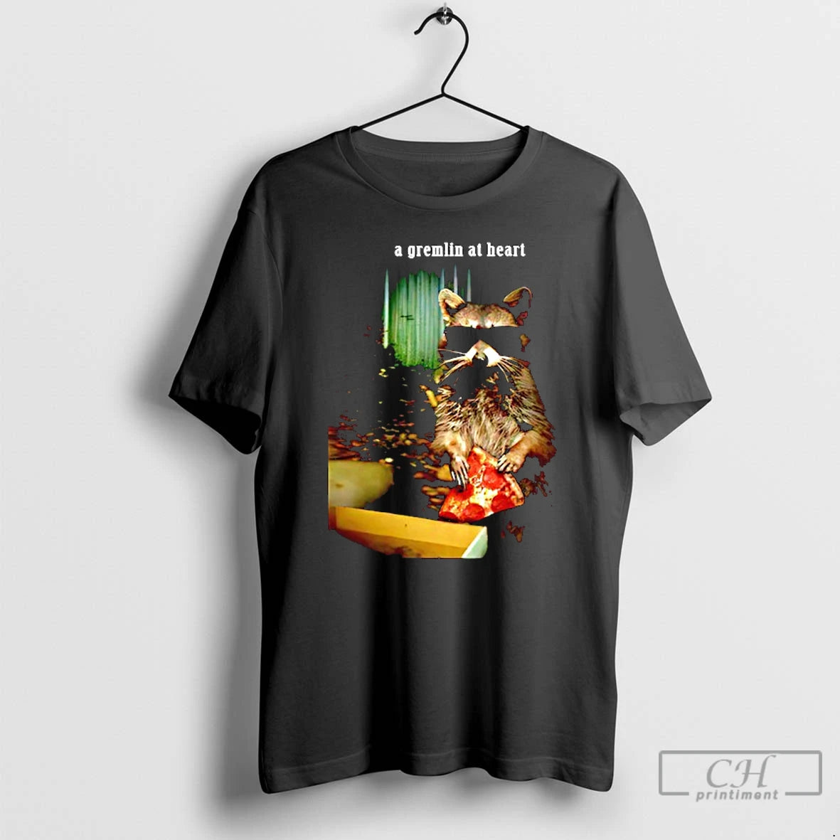 Classic A Gremlin At Heart Raccoon Graphic T-Shirts, Hoodie, Sweatshirt | PrintMintTees.com