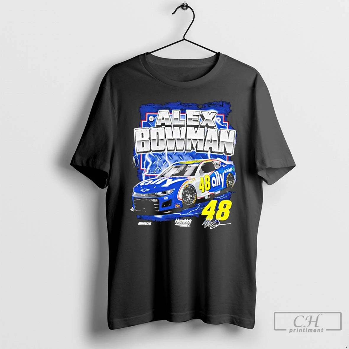 Classic Alex Bowman Hendrick Motorsports Team Collection Car Number 48 Signature T-Shirts, Hoodie, Sweatshirt