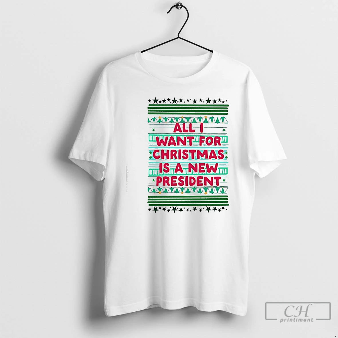 Classic All I Want For Christmas Is A New President Christmas Holiday T Shirts Sweater Hoodie, Sweatshirt | PrintMintTees.com