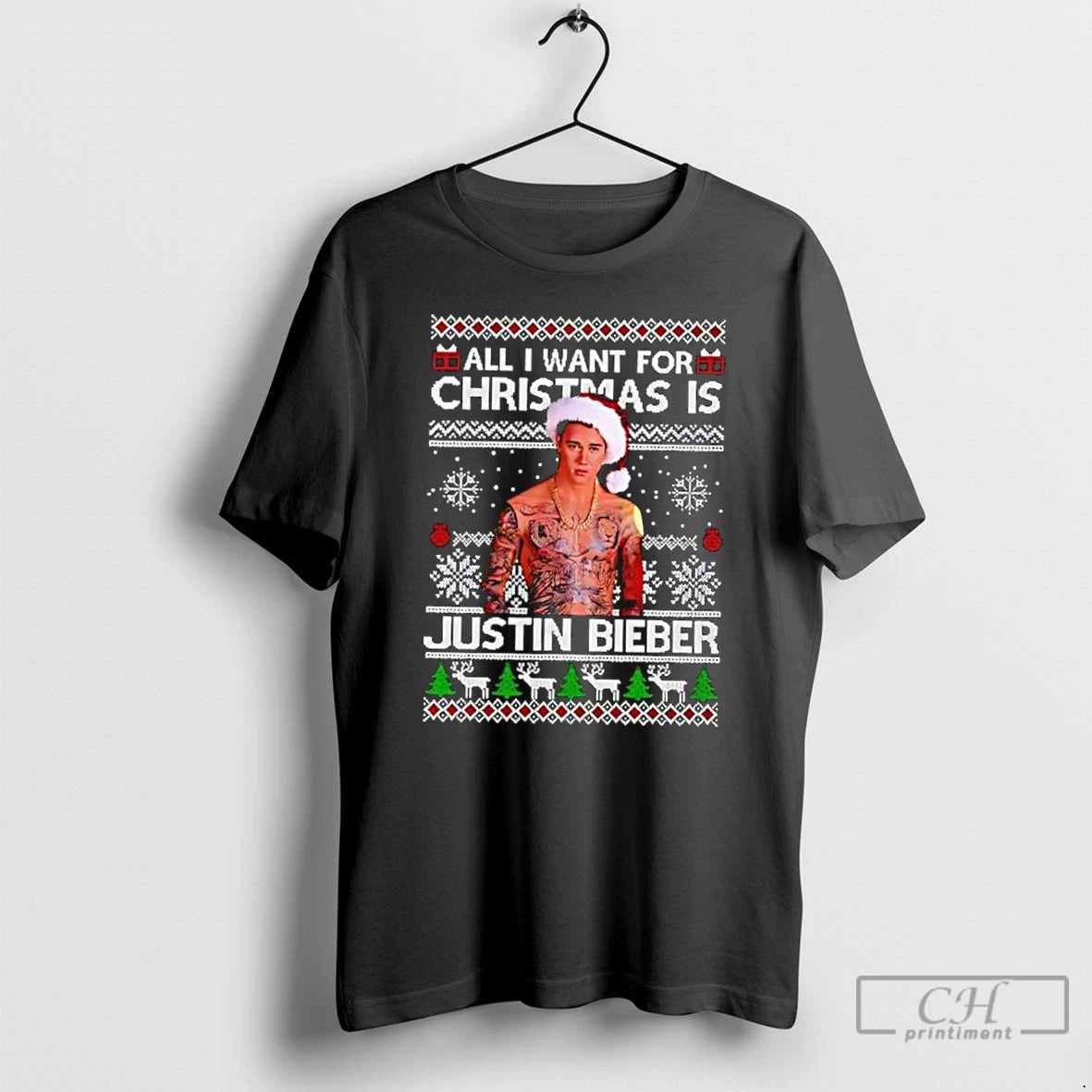Classic All I Want For Christmas Is Justin Bieber T-Shirts, Hoodie, Sweatshirt | PrintMintTees.com