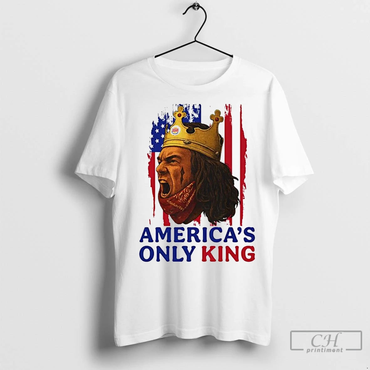 Classic Americas Only King Trump Cartoon