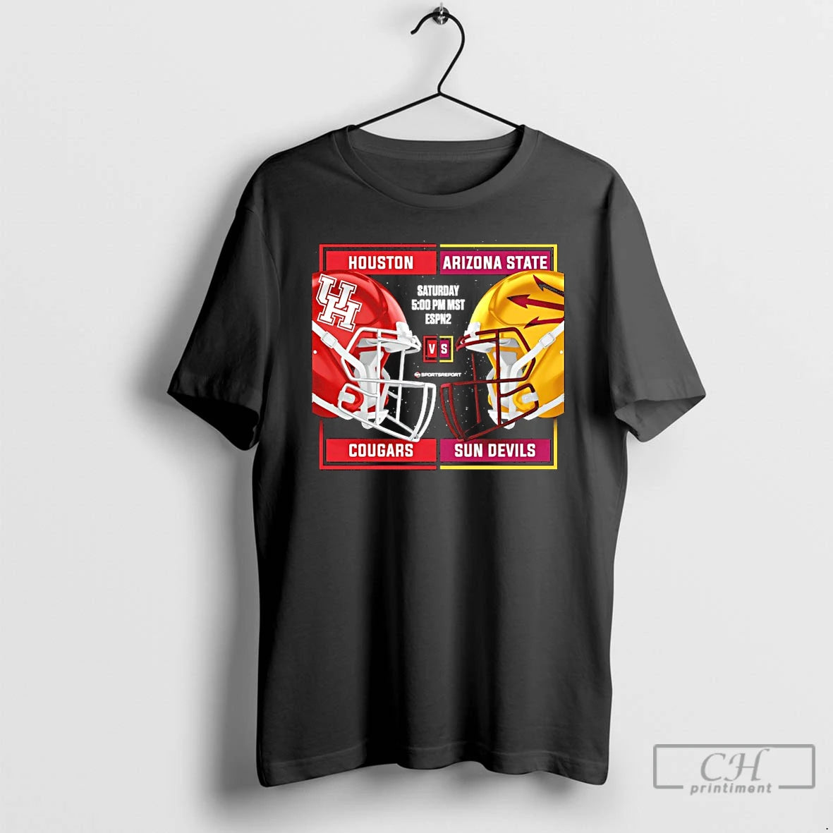 Classic Arizona State Sun Devils Vs Houston Cougars 2025 Football Helmet T-Shirts, Hoodie, Sweatshirt | PrintMintTees.com