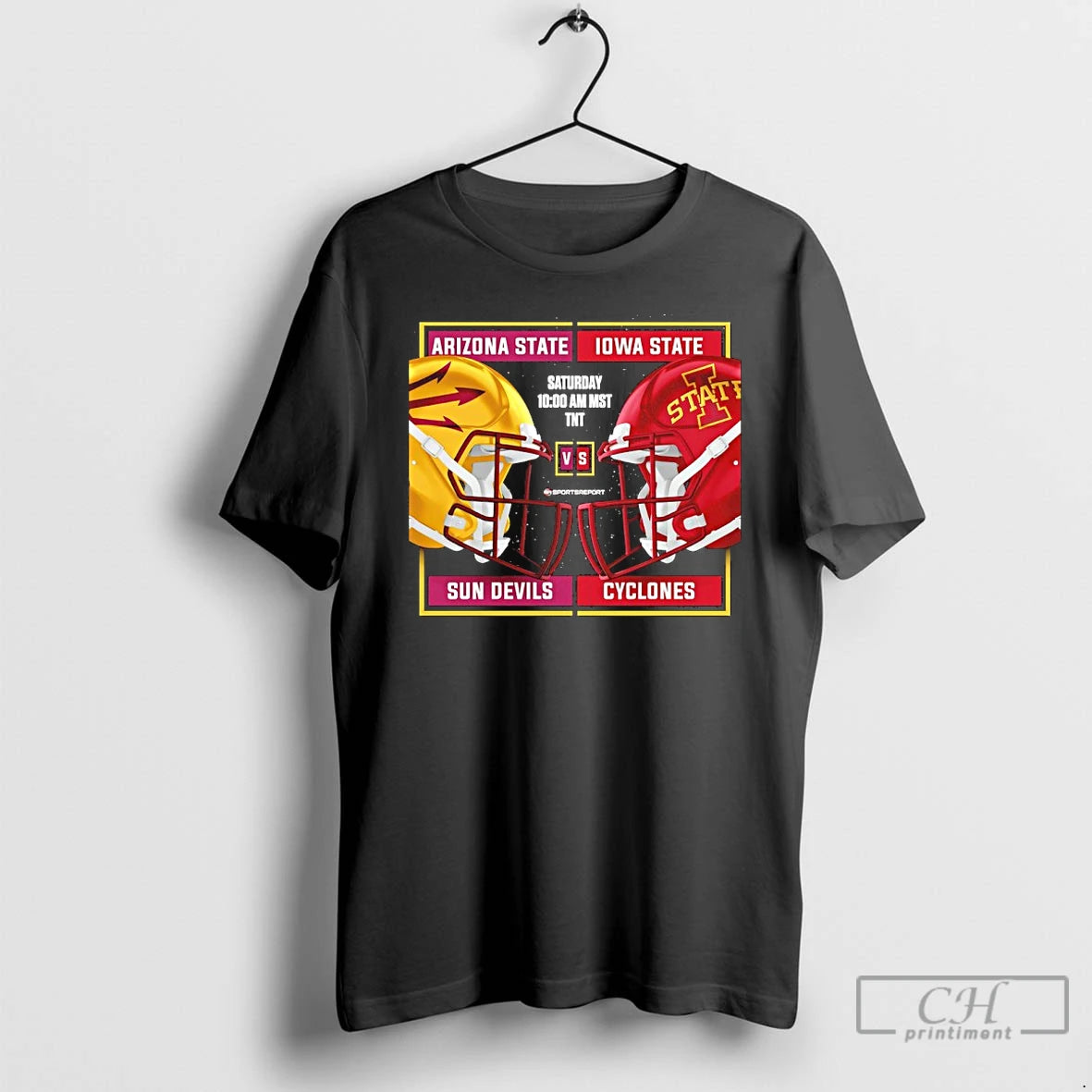 Classic Arizona State Sun Devils Vs Iowa State Cyclones 2025 Football Helmet T Shirts Sweater Hoodie, Sweatshirt