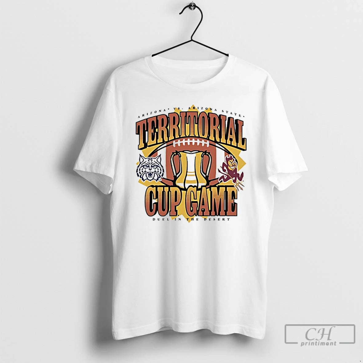 Classic Arizona Vs Arizona State 2025 Territorial Cup Game Duel In The Desert T Shirts Hoodie, Sweatshirt | PrintMintTees.com