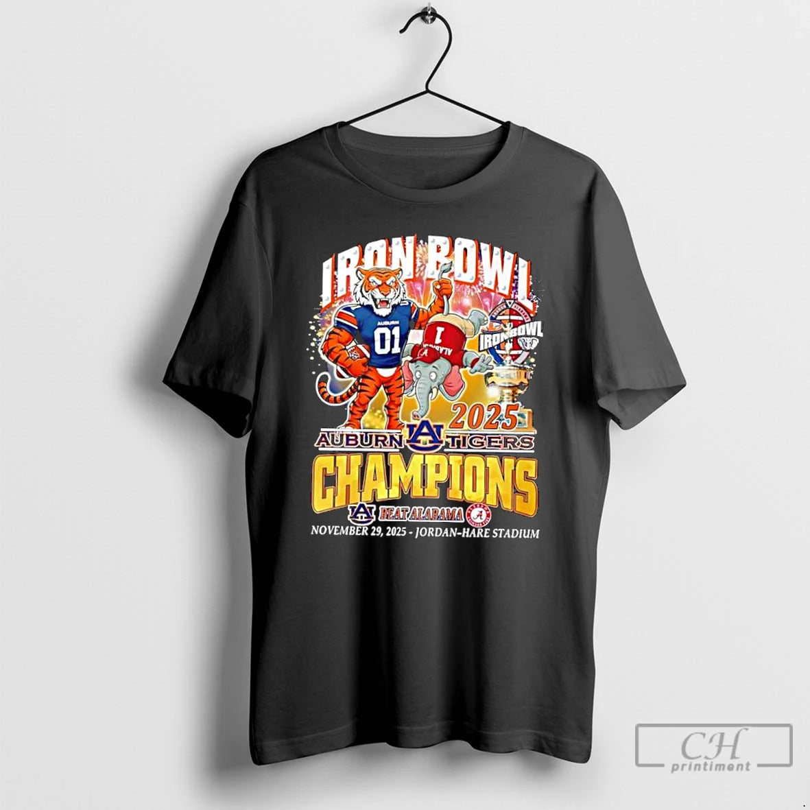 Classic Auburn Tigers Iron Bowl Champions 2025 Beat Alabama T-Shirts, Hoodie, Sweatshirt | PrintMintTees.com