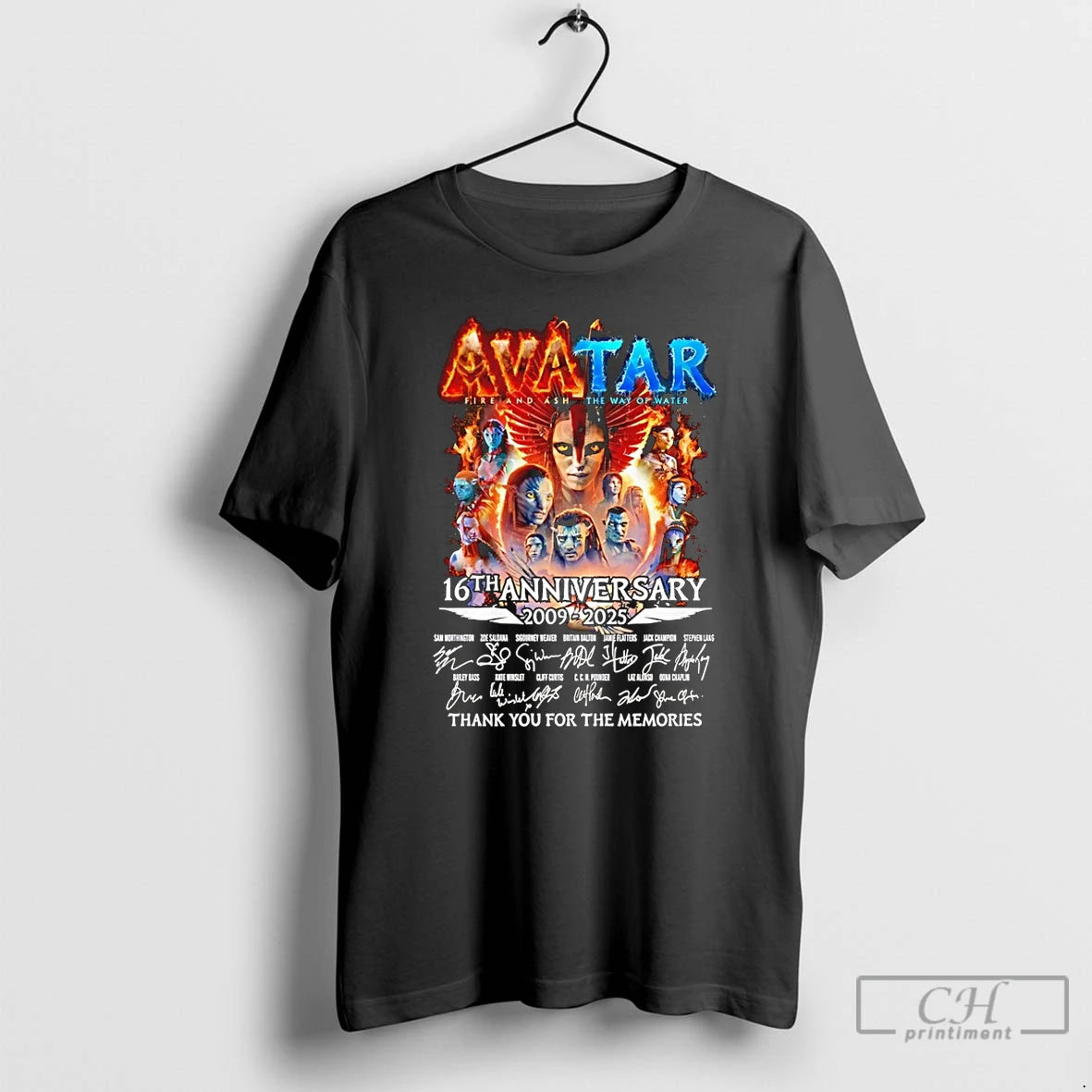 Classic Avatar Fire And Ash The Way Of Water 16th Anniversary 2009 2025 Thank You T-Shirts, Hoodie, Sweatshirt