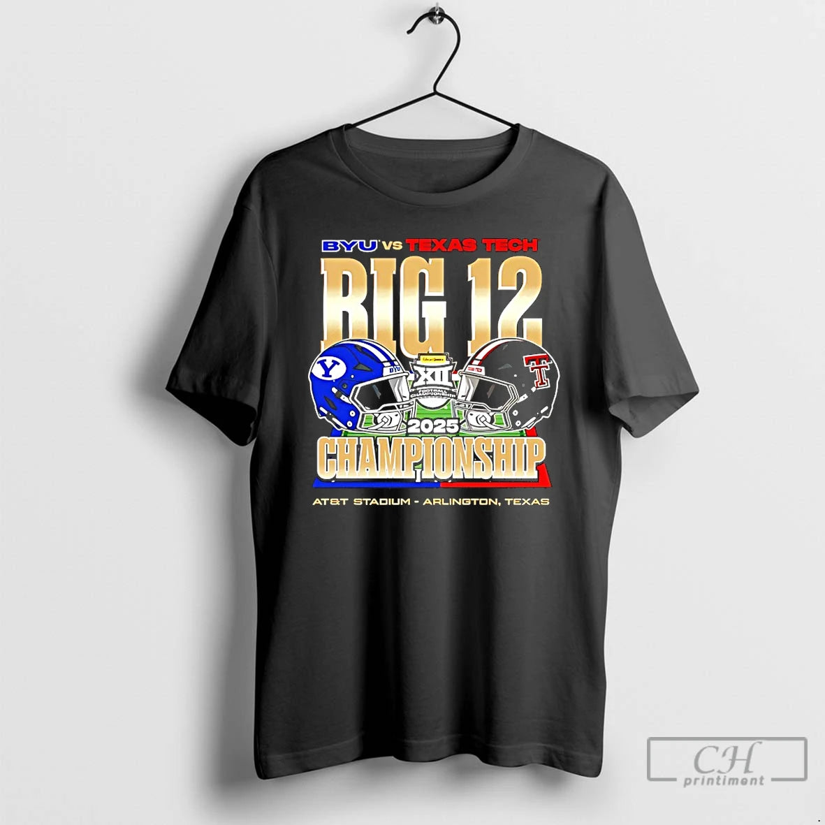 Classic Byu Vs Texas Tech 2025 Big Ten Football Championship Helmets T-Shirts, Hoodie, Sweatshirt | PrintMintTees.com