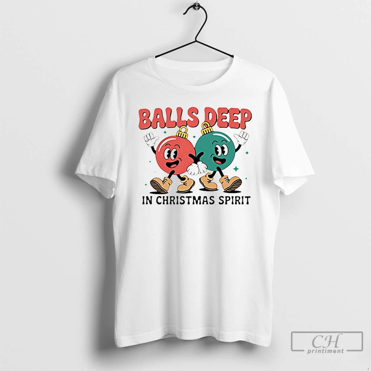Classic Ball Deep In Christmas Spirit T-Shirts, Hoodie, Sweatshirt | PrintMintTees.com