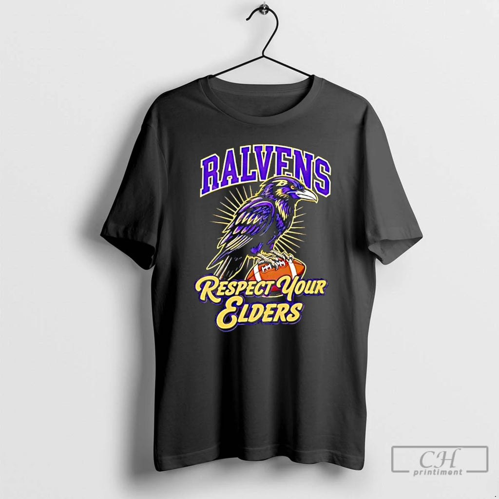 Classic Baltimore Ravens Respect Your Elders T-Shirts, Hoodie, Sweatshirt | PrintMintTees.com