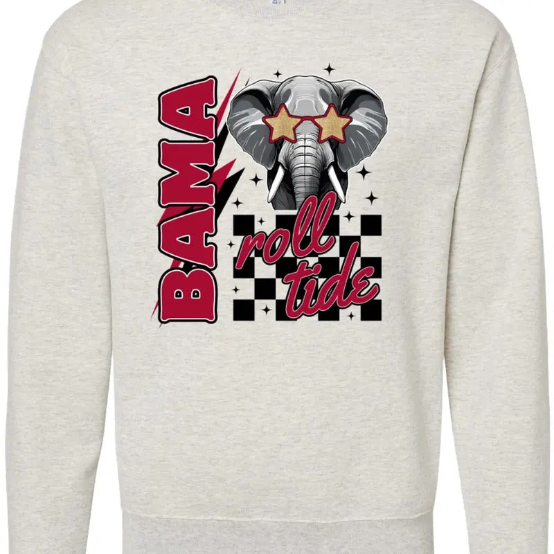 Classic Bama Unisex NuBlend Crew Sweatshirt AL Gameday 2024 Shirt Hoodie | PrintMintTees.com
