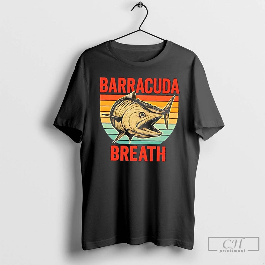 Classic Barracuda Breath Funny Fishing Vintage T-Shirts, Hoodie, Sweatshirt | PrintMintTees.com