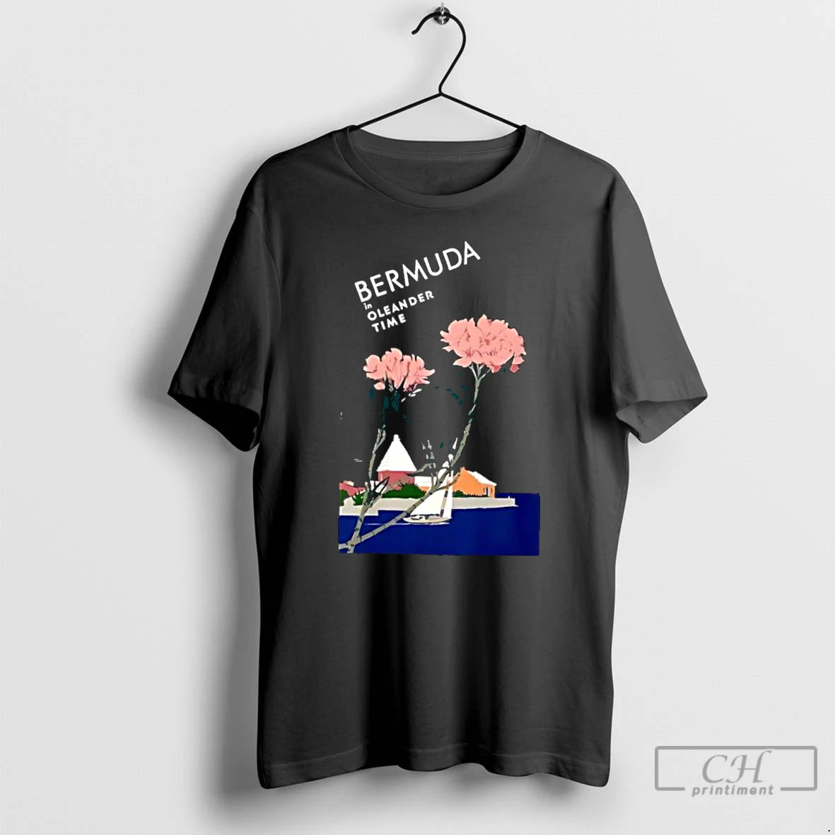 Classic Bermuda Oleander Time Floral T-Shirts, Hoodie, Sweatshirt | PrintMintTees.com