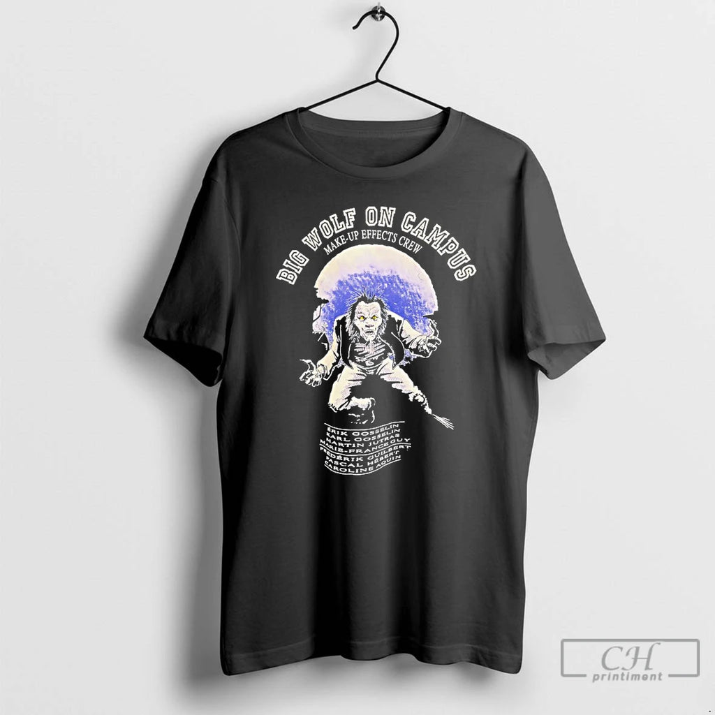 Classic Big Wolf On Campus Make Up Effects Crew T-Shirts, Hoodie, Sweatshirt | PrintMintTees.com