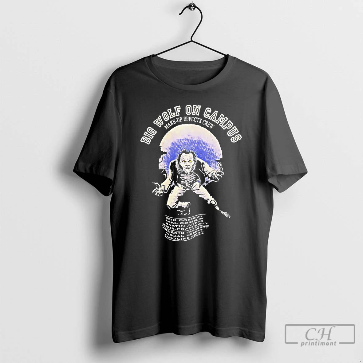 Classic Big Wolf On Campus Make Up Effects Crew T-Shirts, Hoodie, Sweatshirt | PrintMintTees.com