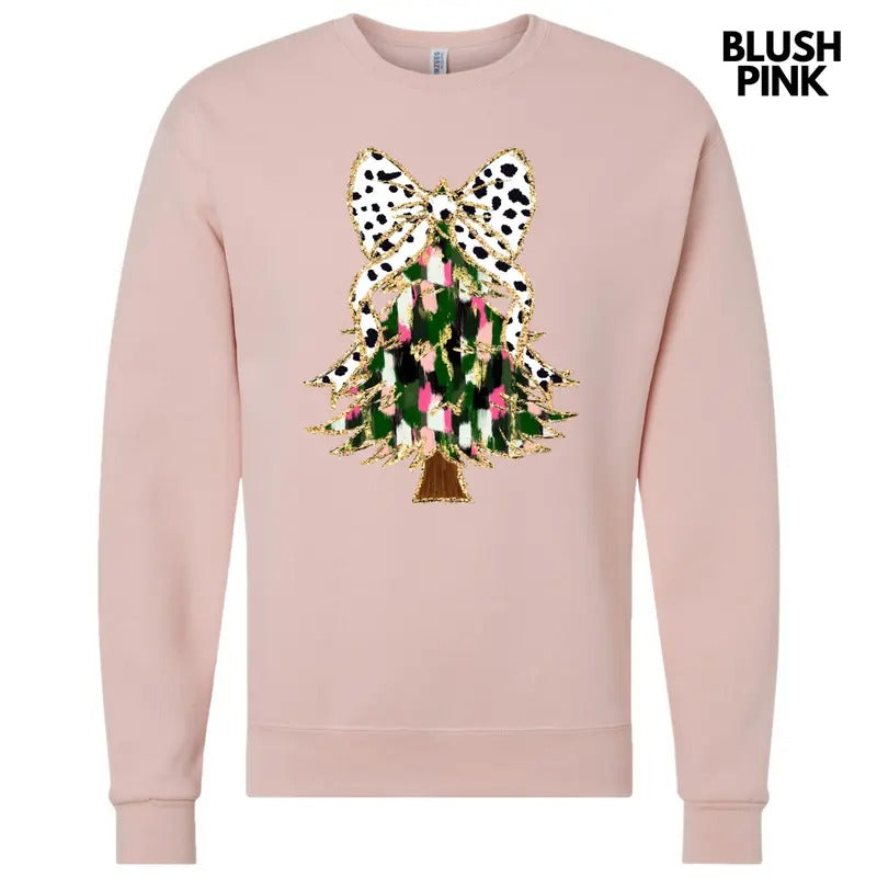 Classic Brushstroke Christmas Tree Sweatshirt 'NLB' T-Shirts, Hoodie | PrintMintTees.com