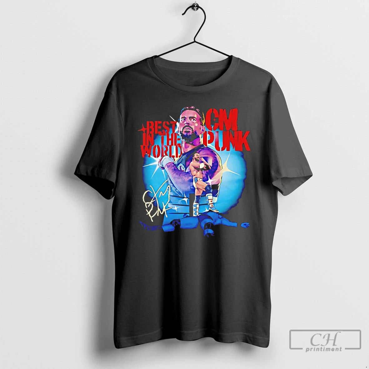 Classic Cm Punk Stencil T-Shirts, Hoodie, Sweatshirt | PrintMintTees.com