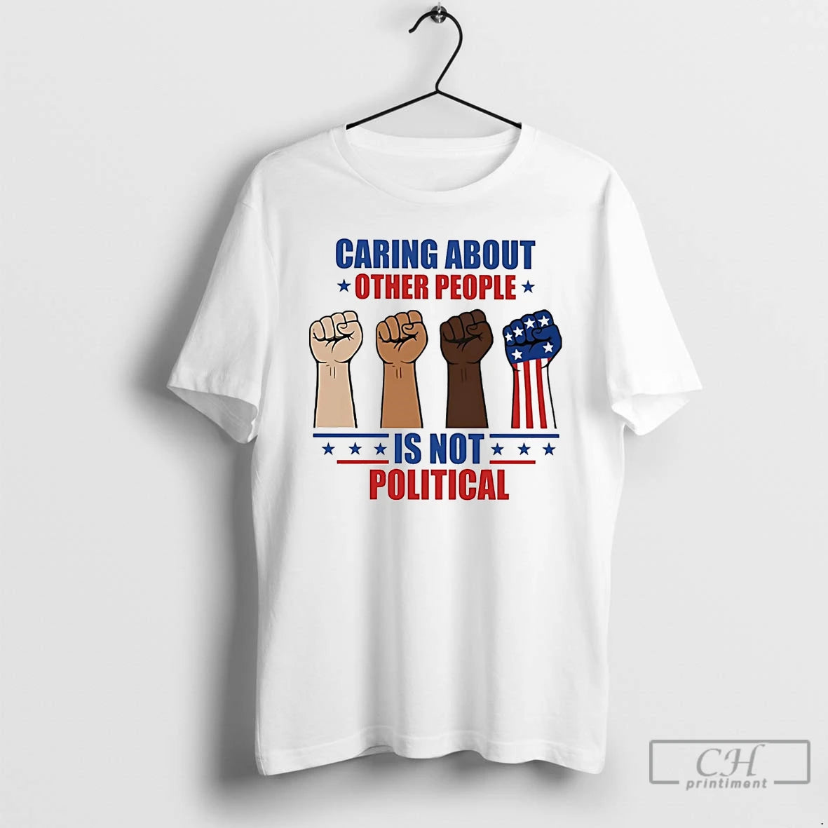Classic Caring About Other People Is Not Political T-Shirts, Hoodie, Sweatshirt | PrintMintTees.com