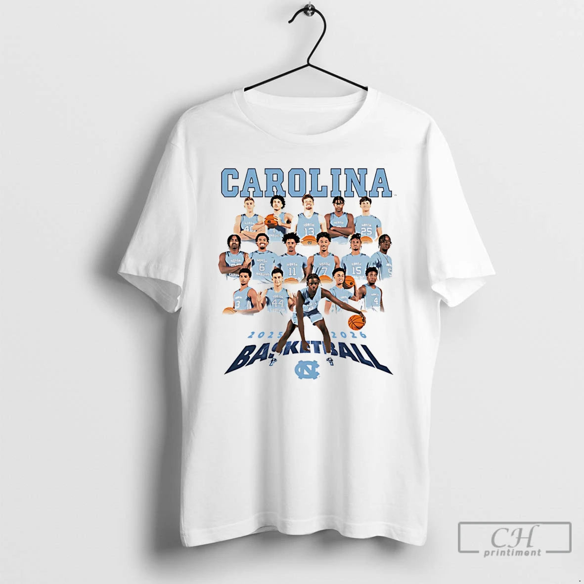 Classic Carolina Basketball Unc Mbb 2025 2026 Graphic T-Shirts, Hoodie, Sweatshirt | PrintMintTees.com