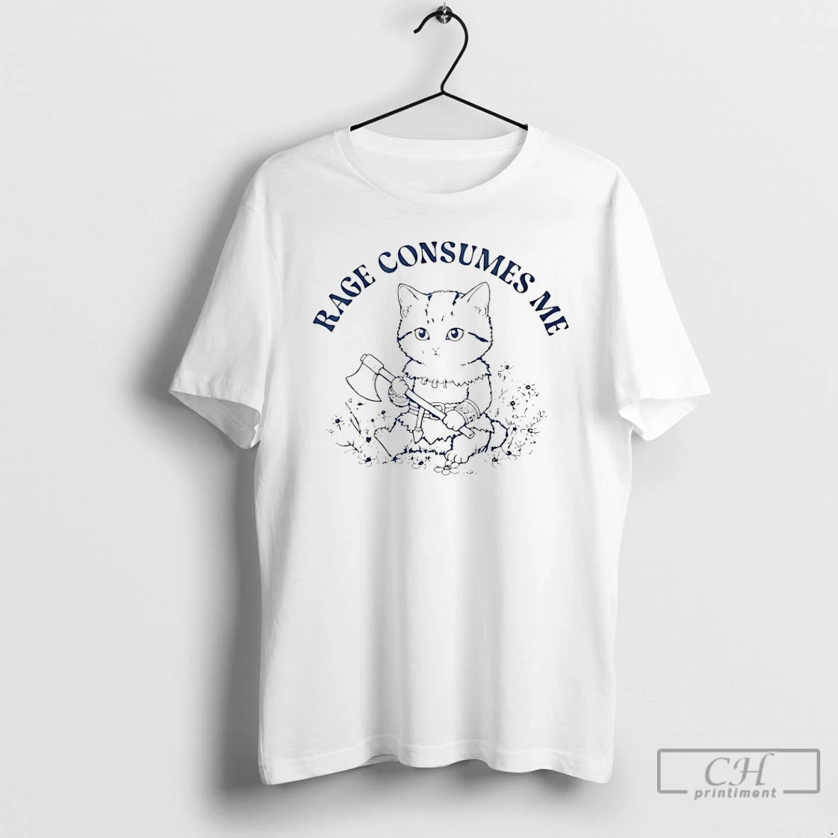 Classic Cat Rage Consumes Me T-Shirts, Hoodie, Sweatshirt | PrintMintTees.com