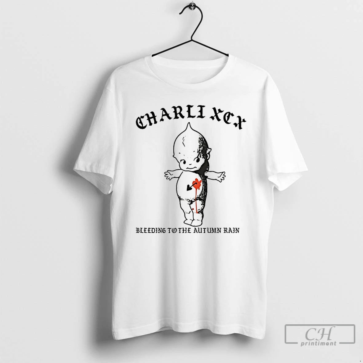 Classic Charli Xcx Bleeding To The Autumn Rain T-Shirts, Hoodie, Sweatshirt | PrintMintTees.com