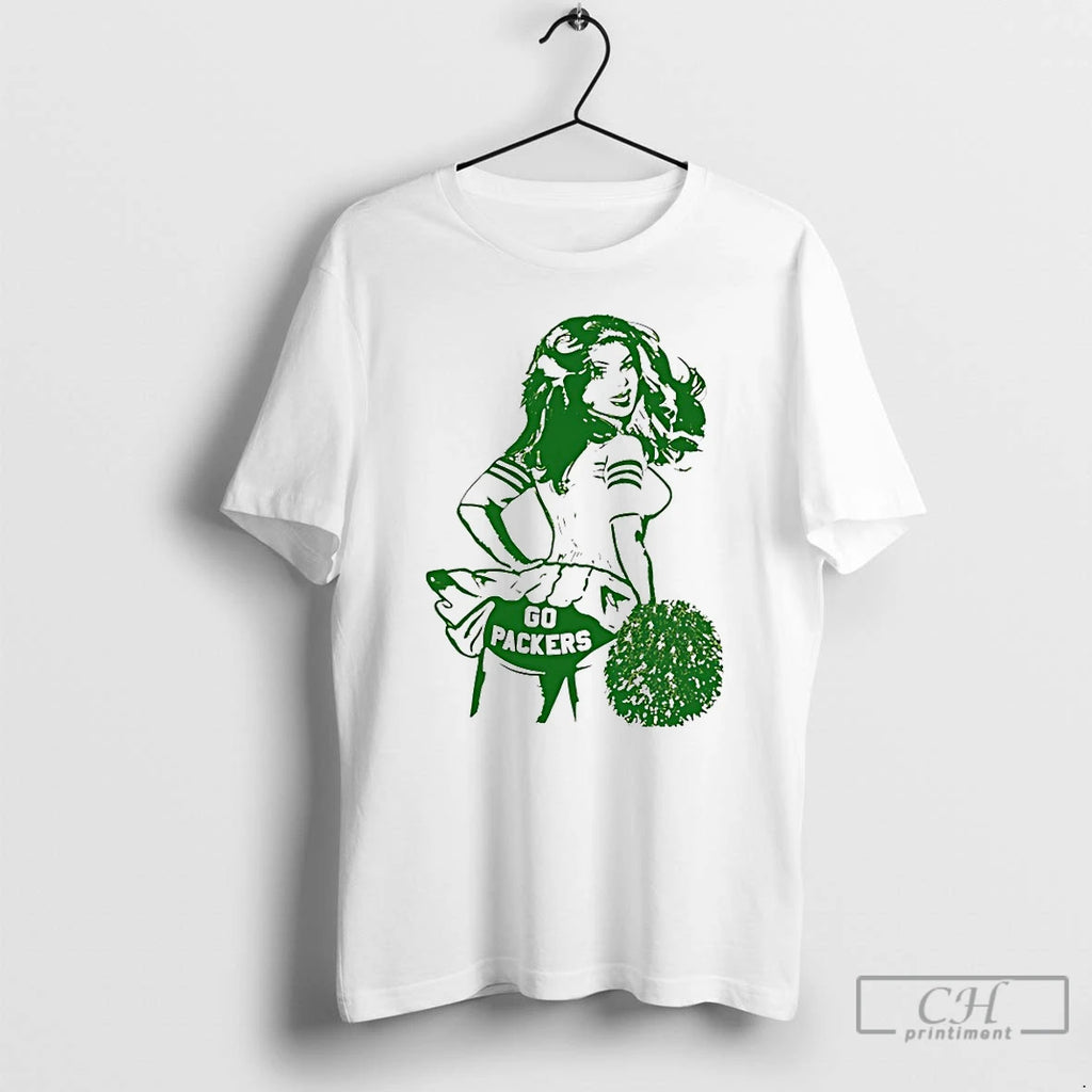 Classic Cheerleader Green Bay Packers Go Packers T-Shirts, Hoodie, Sweatshirt | PrintMintTees.com