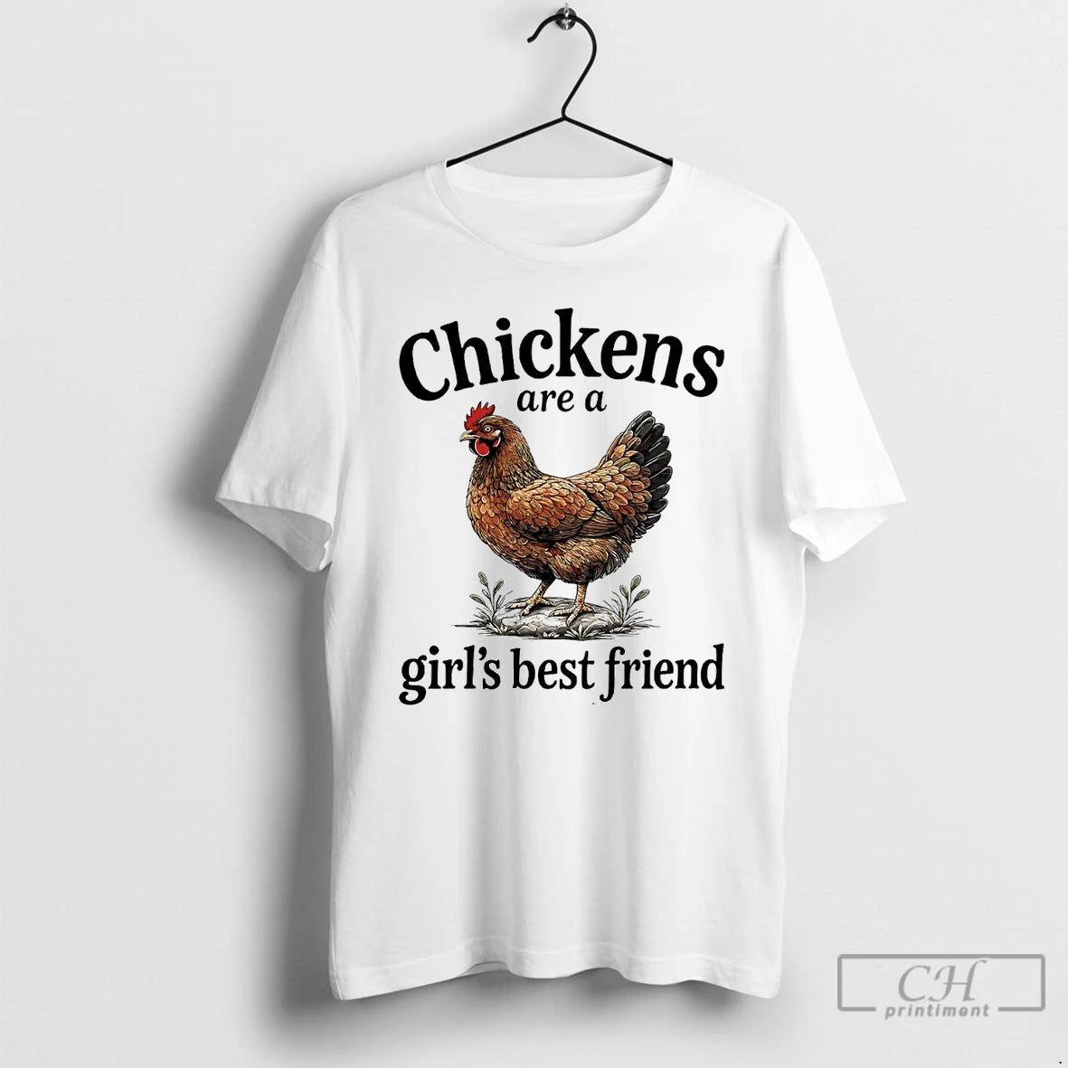 Classic Chickens Are A Girls Best Friend T-Shirts, Hoodie, Sweatshirt | PrintMintTees.com