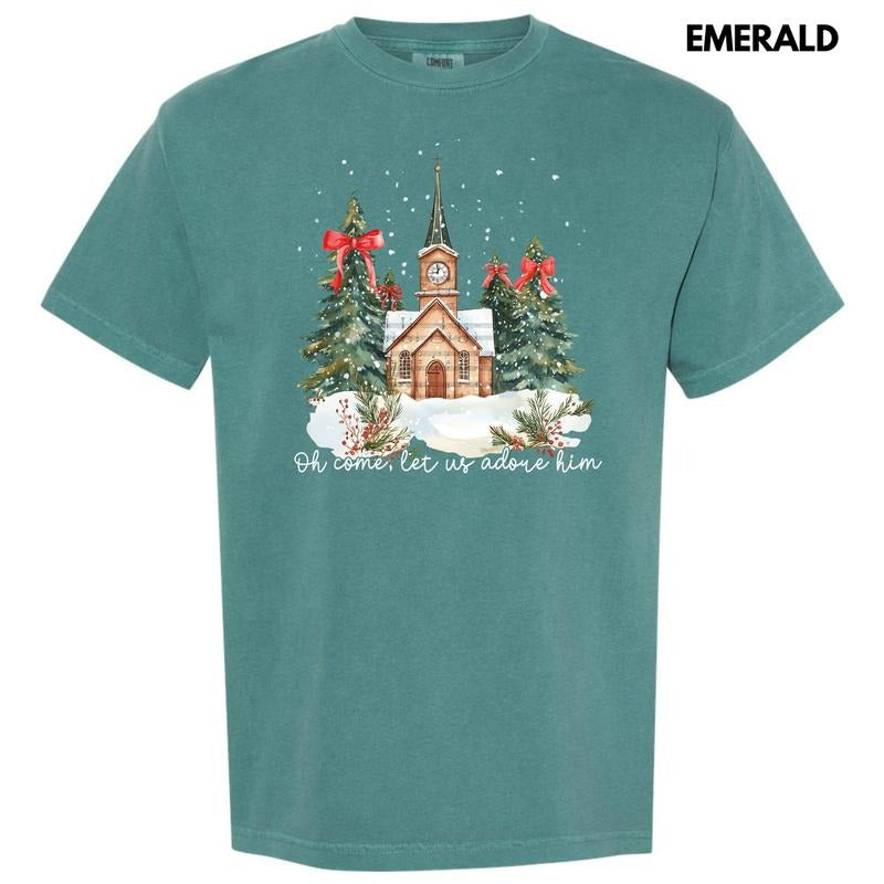 Classic Christmas Church Comfort Colors T-Shirt 'NLB' Hoodie Sweatshirt | PrintMintTees.com