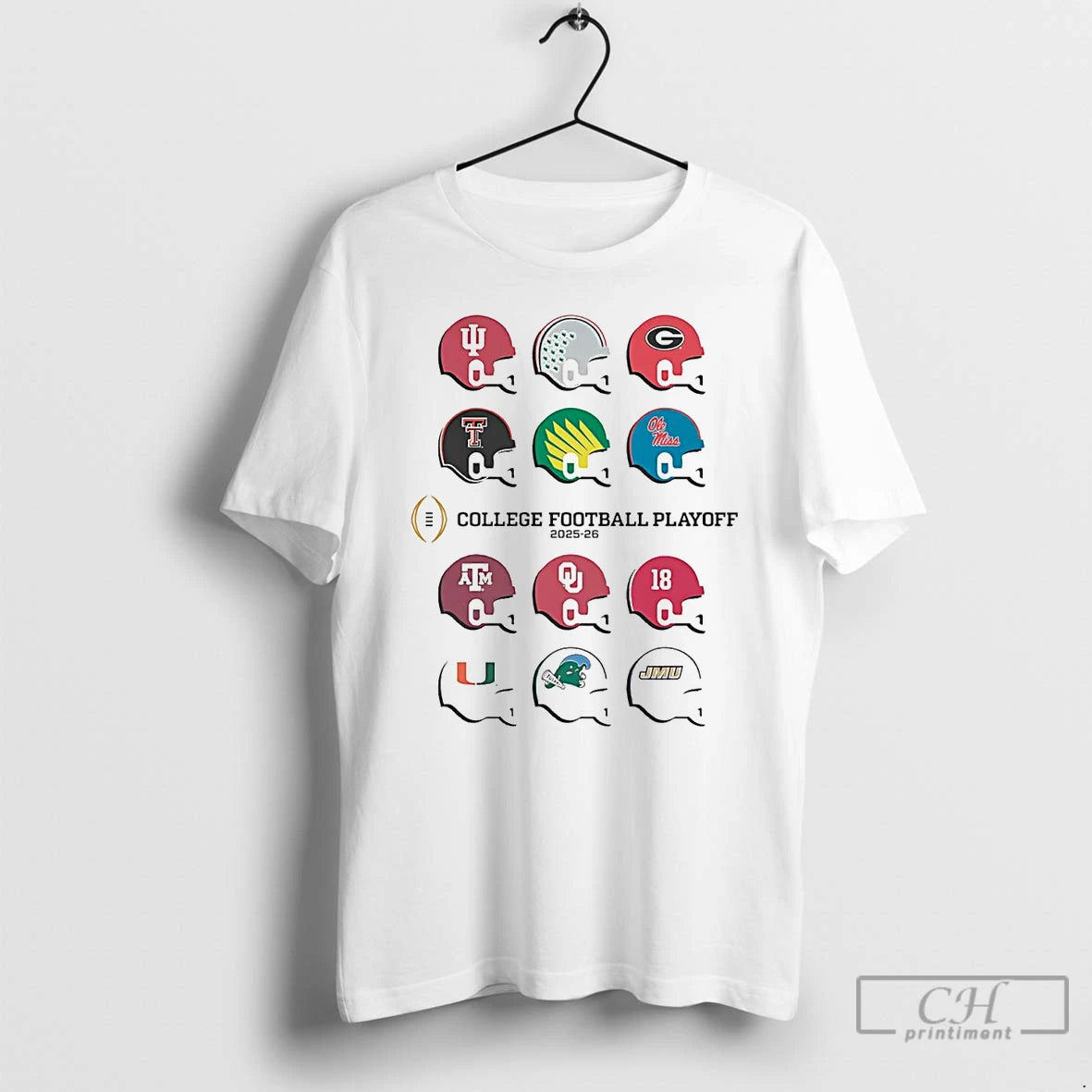 Classic College Football Playoff 2025 Team Helmets T-Shirts, Hoodie, Sweatshirt | PrintMintTees.com