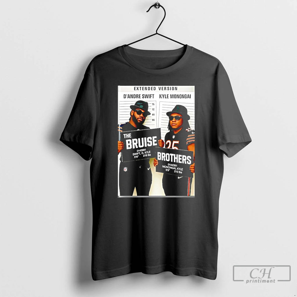 Classic Dandre Swift And Kyle Monangai Da Bears Mugshot T-Shirts, Hoodie, Sweatshirt | PrintMintTees.com