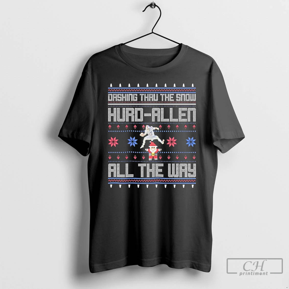 Classic Dashing Thru The Snow Hurd Allen All The Way Ugly Christmas T Shirts Sweater Hoodie, Sweatshirt | PrintMintTees.com
