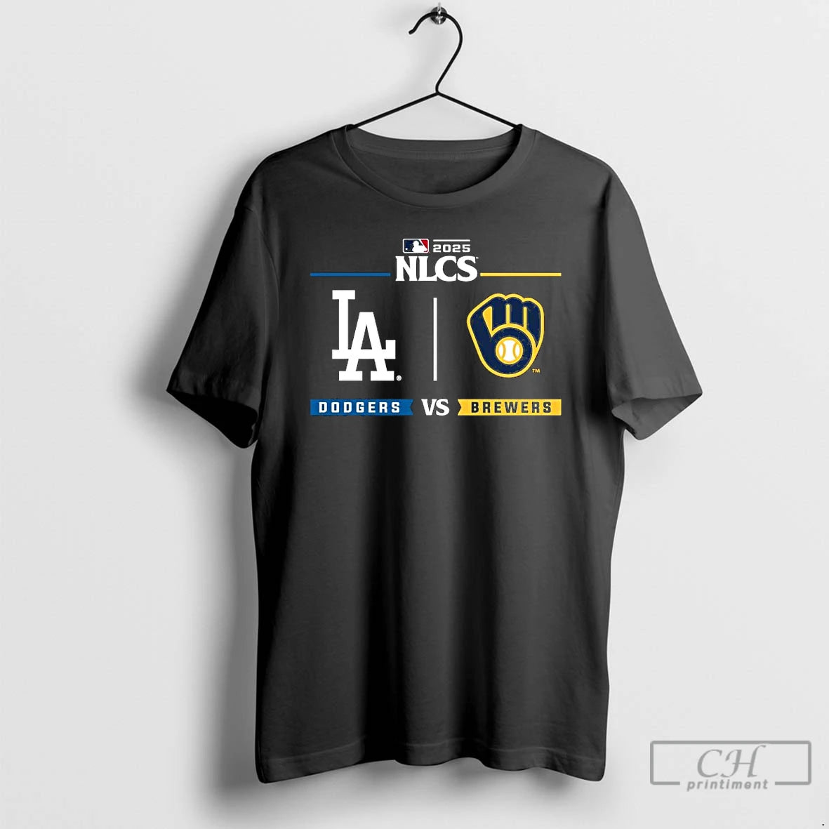 Classic Dodgers Vs Brewers 2025 Postseason Nlcs T Shirts