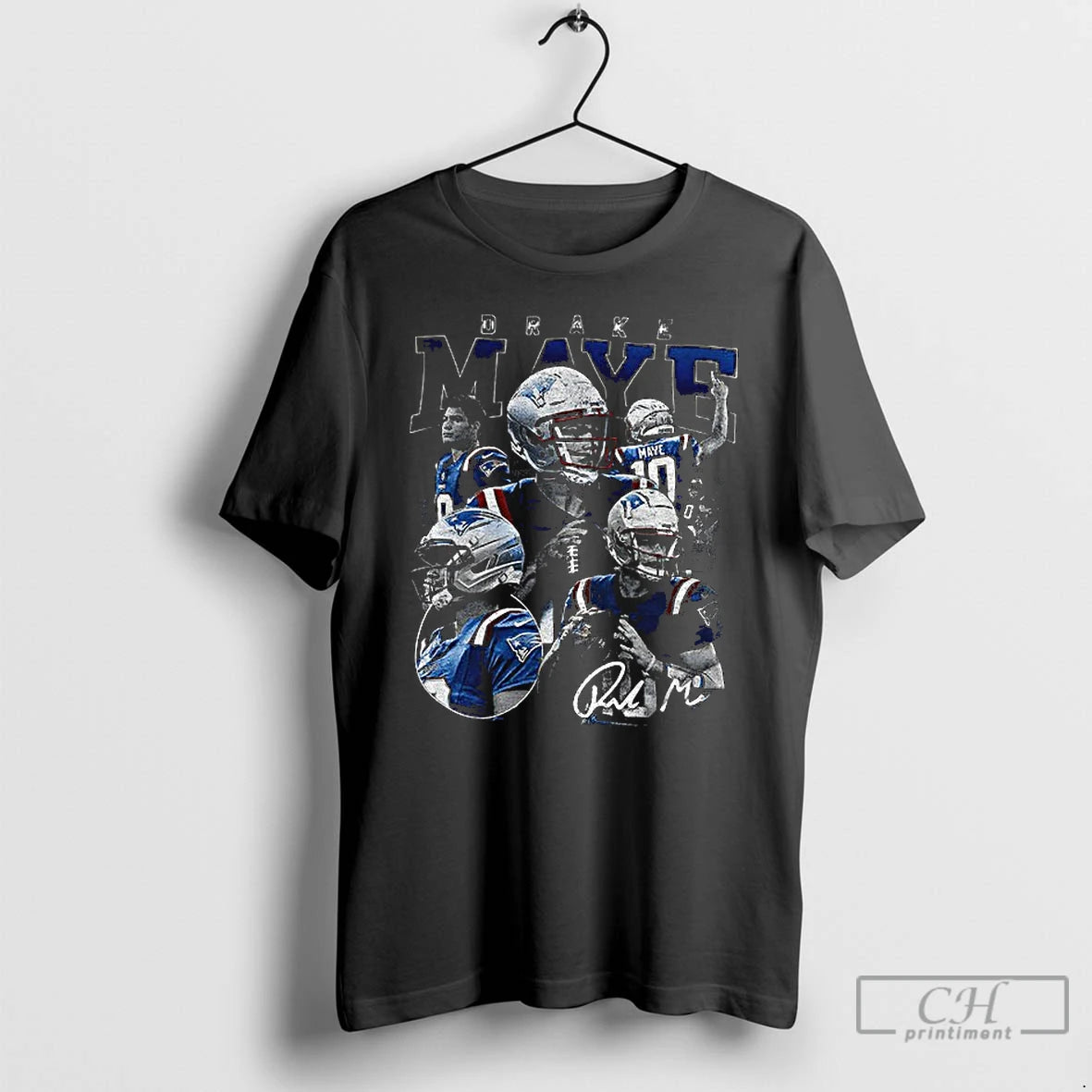 Classic Drake Maye Signature Unique Graphic T-Shirts, Hoodie, Sweatshirt | PrintMintTees.com