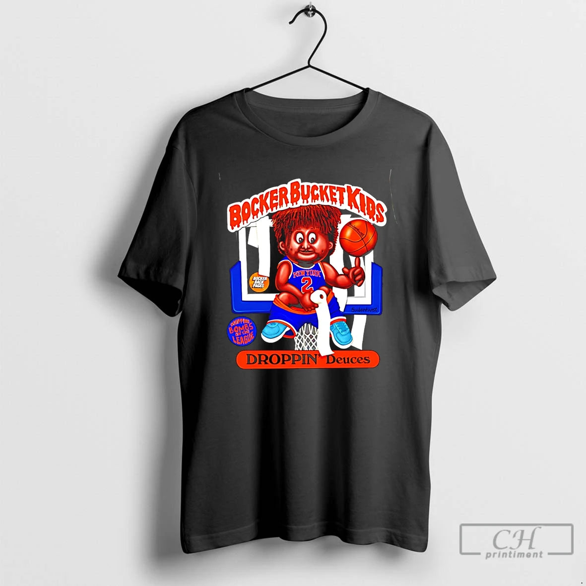 Classic Droppin Deuces Ny Knicks Caricature T-Shirts, Hoodie, Sweatshirt | PrintMintTees.com