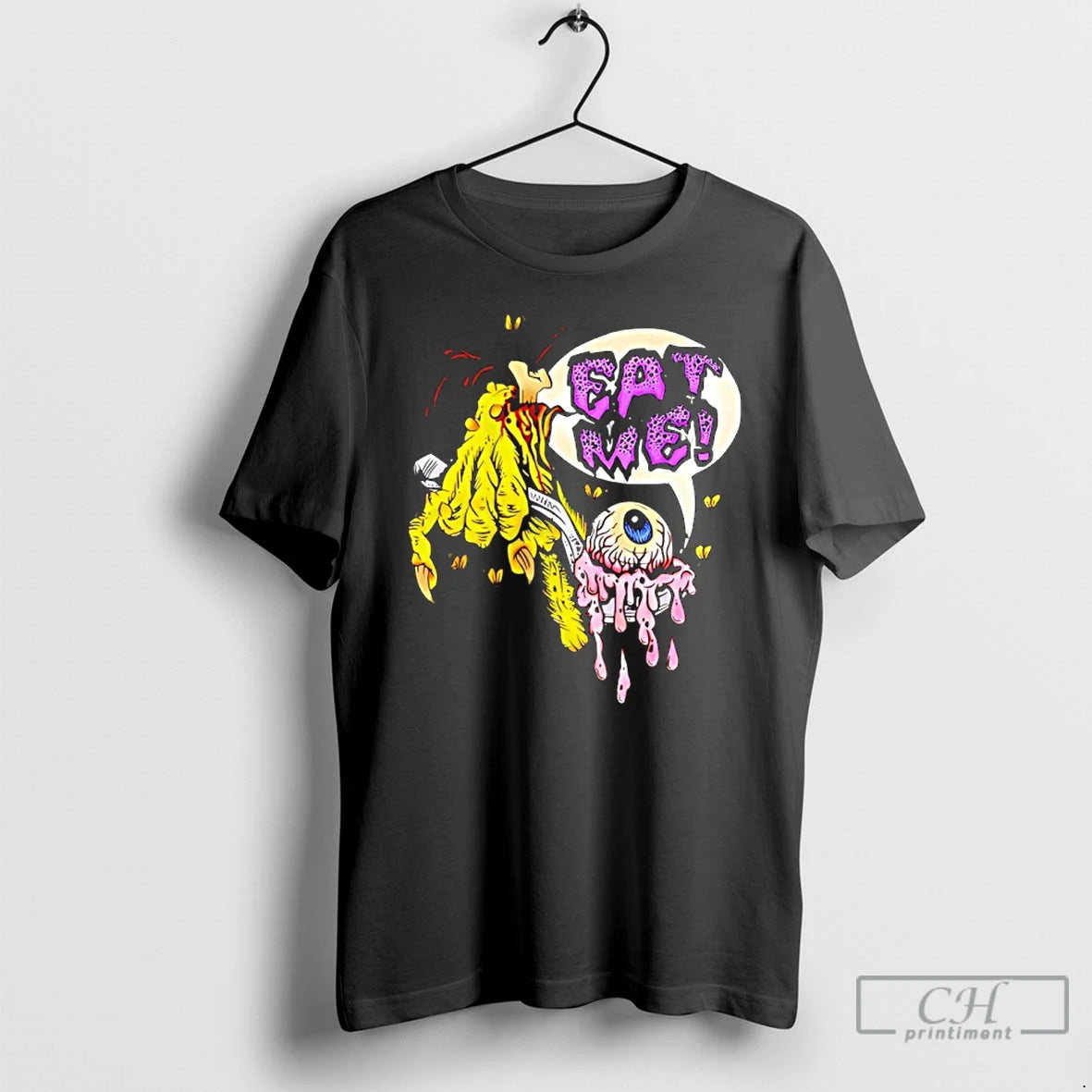 Classic Eat Me Eyes Zombie Goat Cartoon T-Shirts, Hoodie, Sweatshirt | PrintMintTees.com