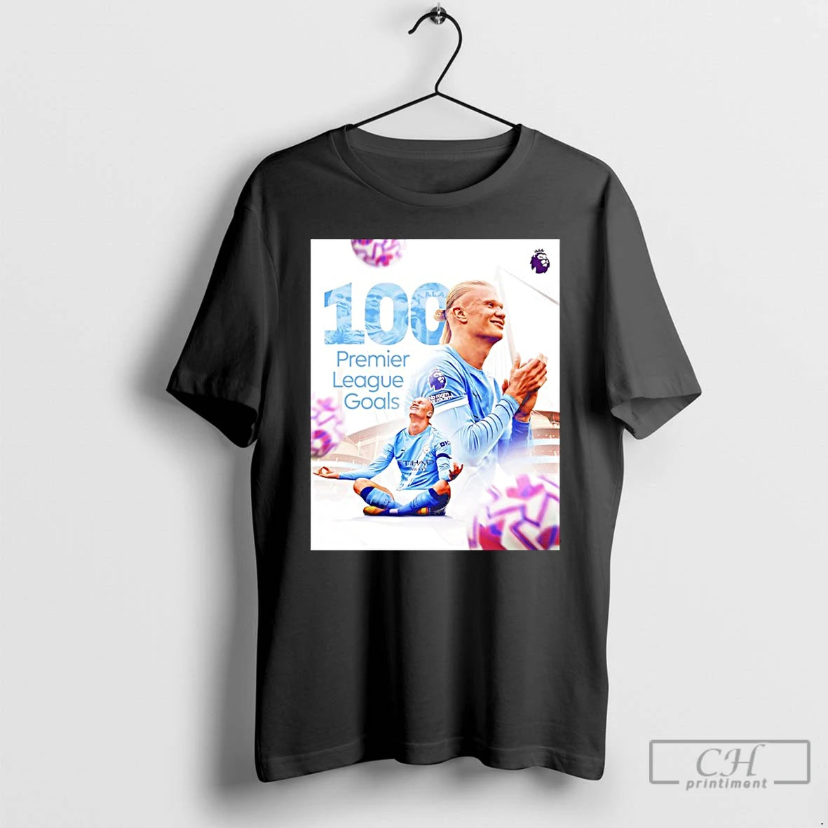 Classic Erling Haalands 100 Premier League Goals Centurion T-Shirts, Hoodie, Sweatshirt | PrintMintTees.com